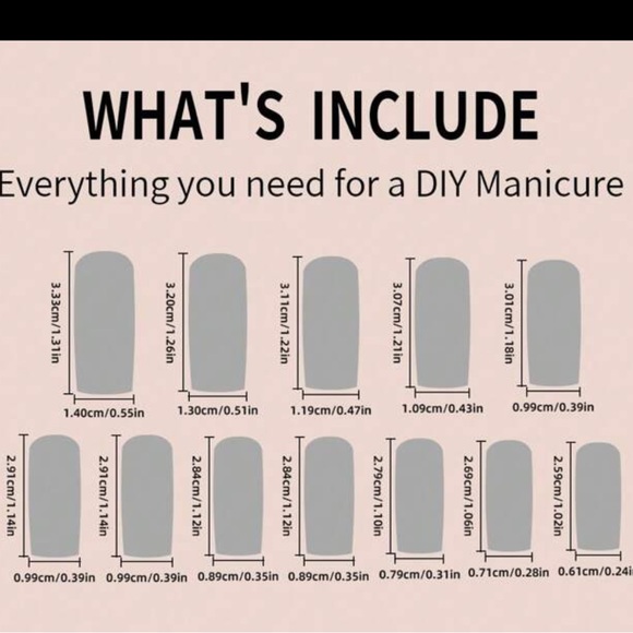 24 pc mocha press on nails - Picture 3 of 3